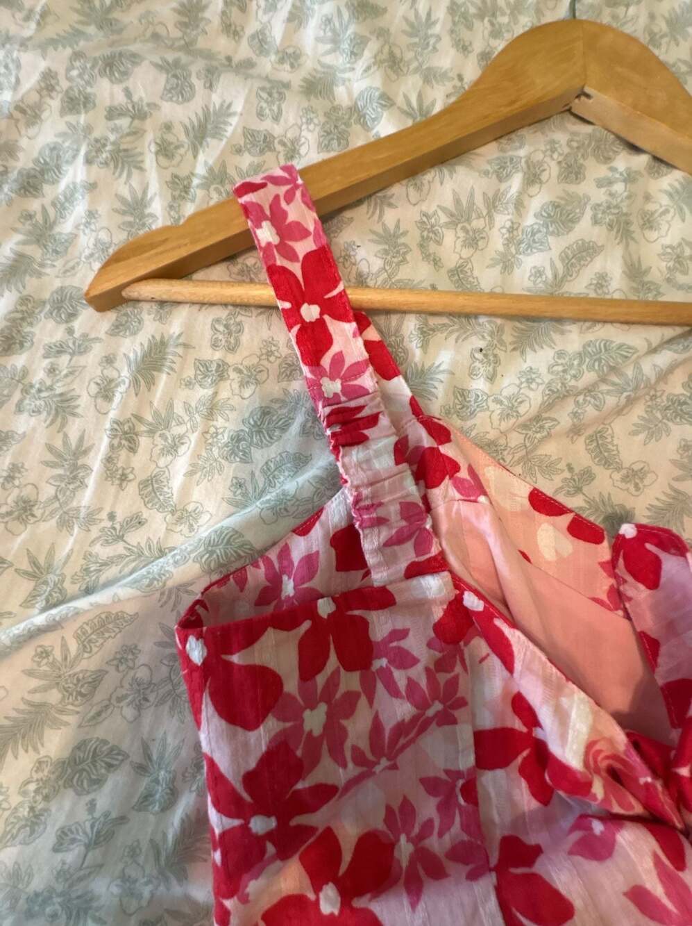 Draper James Floral Peplum Tank Top Size 8 - Picture 6 of 7